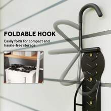 SPORTNOW 4 Pack Bike Rack, Wall Mounted Bicycle Hanger Hook, Foldable Garage Bike Wall Rack, Bicycle Storage Holder For Indoor Outdoor Use - Black - View 7