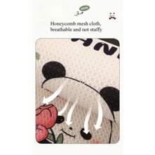 1 件卡通熊猫汽车座椅垫套，通用 4 季女士汽车内饰半套座椅垫 - 均碼 - 查看 6