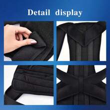 1pc Posture Corrector, Adjustable And Comfortable Back Support, Supports Spine, Back, Neck, Collarbone And Shoulder Correctors, Improves Posture Waist Trainer Tummy Control Exercise Waist Belt Workout Belt