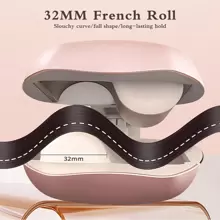 迷你可爱卷发器，32 毫米（1.25 英寸）陶瓷电气石便携式卷发器，带三个温度控制，卷发造型工具 - 英規插(220-240V) - 查看 3