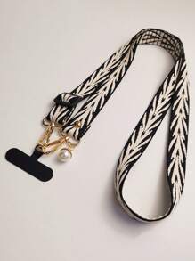 刺绣长挂绳，可调节斜挎带，手机项链架，手机壳，防丢手机带 - 彩色 - 查看 7