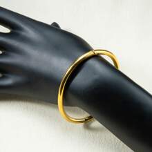 18K 镀金不锈钢手链，男女通用 - 多功能日常珠宝，非马赛克材质，耐用时尚配饰 - 彩色 - 查看 5