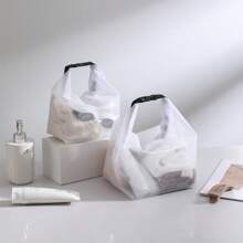 Transparent Waterproof Bag Storage Organizer Bag, Clothing/Swimwear/Cosmetics Bag, Large Capacity, Portable For Outdoor Travel Toiletry Back To School Supplies