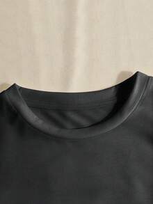 Camiseta de mujer de manga corta y cuello redondo con estampado divertido "Podría ser talla grande mala", camiseta con lema humorístico para el verano