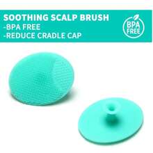 3pcs/Set - Baby Hair Brushes And Silicone Baby Cradle Cap Brushes Set, For Newborn And Toddlers - Natural Soft Goat Hair - Ideal For Cradle Cap - Perfect Baby Registry Gift - Multicolor - View 5