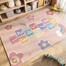 1pc Baby Crib Side Carpet, Alphabet Carpet, Nursery Decor Rug, Baby Crawling Mat With Early Education Function - Multicolor - View 11