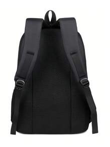 Large Capacity Durable Travel Backpack, Men's Laptop Bag, High Capacity, School/Commute Backpack With Laptop Compartment, Adjustable Shoulder Straps, Zipper Closure, Ideal For Travel, School And Commute, Multi-Functional Handbag