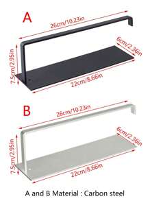 1 pezzo Portarotolo da cucina, dispenser da parete per rotoli jumbo in acciaio inossidabile senza foratura, adesivo, organizer da bagno