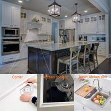 1pc Waterproof Sealing Tape For Kitchen/Bathroom/Toilet/Tile Seam And Corner Line, Self-Adhesive Flexible Caulk Tape For Bathtub And Shower, Easy To Apply Gap Filler For Countertops And Toilet Base, Creates A Tight Seal To Prevent Water Damage, Durable PVC Material, Keeps Your Kitchen And Bathroom Dry And Fresh, Ideal For Sealing Edges And Corners.