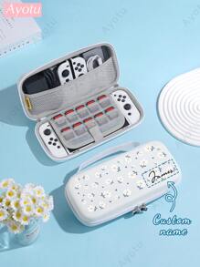 Ayotu Customizable Text & Name Compatible With Nintendo Switch/OLED/Lite Consoles & Accessories Set. Includes Protective Case, Storage Bag, Base Shell, Console Cover, Game Card Case, Controller Cover And More. High Definition Custom Design, Ideal Creative Gift For Birthday, Anniversary, Valentine's Day, Holidays - Multicolor - View 28