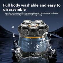 10W High Power 6D Floating Six-Blade Bald Head Electric Hair Clipper, Bald Head Electric Shaver, Home Self-Haircut Shaver, 1400mAh Large Capacity Lithium Battery Type-C Charging, 2 Gear Adjustment, Travel Lock, LED Smart Display, Gift For Boyfriend/Dad