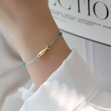 Women's Exquisite Fish Ornamental Bracelet, Beach Vacation Party Daily Accessories, Simple Style, Fashionable Jewelry Gifts For Mom Mother's Day Gifts Suitable For Weekday Clothing
