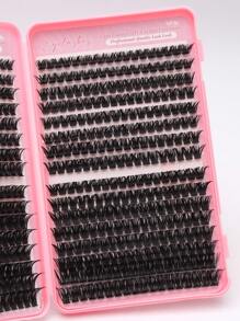 608pcs Eyelash Cluster, D-Curl, 608pcs Individual Lashes 80D+100D Curl 8-16mm, DIY Lash Bundle Natural Look & Super Thick & Intelligent & Super Soft & Super Lightweight Reusable Individual Segment False Eyelashes Extension Kit, Suitable For Beginners Use At Home Or Travel, Daily Life & Wedding & Date & Party & Music Festival & Halloween Lash Clusters, Eyelash Clusters, Individual Eyelashes, Lashes, Fake Lashes - D - View 5