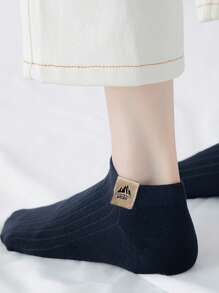 10 pares, unisex, sencillos y de moda en color negro/blanco, calcetines tipo náutico de verano de unicolor, antiolor, de corte bajo, transpirables, cómodos y versátiles para todo el año, adecuados para uso diario
