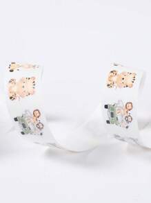 500pcs Jungle Animal Shaped Stickers, Jungle Animal Pattern Shape Stickers, Jungle Animal Theme Party Decoration Stickers, Birthday Holiday Party Gift Wrap Supplies, Gender Reveal Babe Shower Gift Bag Seal Stickers, DIY Craft Stickers, Decorative Wrap Stickers Labels, Envelope Greeting Cards Stickers, Party Decoration Stickers, Home Decor, Party Favors