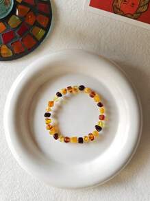 Natural Baltic Asymmetrical Amber Bracelet Therapy Gemstone Accessorize For Calm And Peace Energy Gift For Her Anniversary Mother's Day Presents