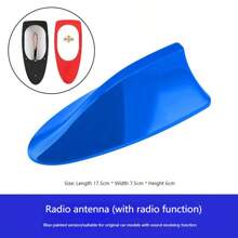Antena en forma de aleta de tiburón para auto con recepción de señal, antena de techo en forma de aleta de tiburón especializada para decoración y conversión de automóviles, organizador de almacenamiento de viaje - Multicolor - Ver 15
