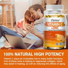 Vitamin C Softgels - Immune & Skin Support, Antioxidant Supplement For Men And Women - 120 Softgels - 1 chai - Xem 5
