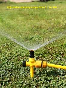 2个装花园360°旋转自动洒水器，多功能可调节地面插入式洒水器，新型洒水头大面积洒水器，草坪洒水器，用于农田蔬菜灌溉、草坪浇水、花卉浇水和绿色景观灌溉，花园，Riego Por Goteo，Jet Wash园艺用品 - 彩色 - 查看 3