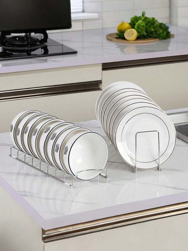 1 Pc Of Household Stainless Steel Bowl Rack Plate Rack Bowl Plate Rack, Bowl Storage Rack, Bowl And Plate Drainage Rack, Drain Rack.