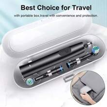 Electric Toothbrush Rotary Rechargeable Electric Toothbrush For Adults Rotating - Black - View 3