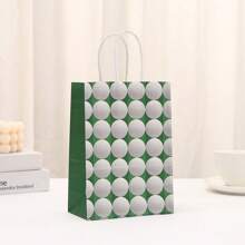 6/12/24pcs/Set Golf Sports Series Kraft Paper Printed Bags, Packaging Bags For Party Gift, Kraft Paper Bags