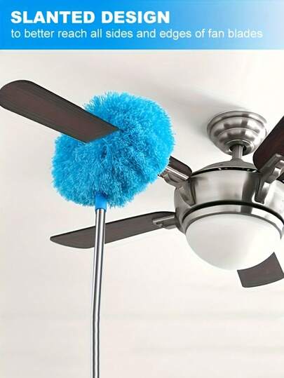 1pc espanador antiestático, escova de pó extensível para limpeza profunda, espanador de penas grande