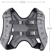 Prodigen Weighted Vest For Women And Men 8 12 16 20 25 30 Lbs With Reflective Stripe And Double Adjustable Buckle Straps Weight Vests For Strength Training, Jogging, Cardio, Weight Loss