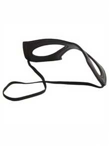 1 mască neagră din piele ecologică, ochi de pisică - temă sexy cu pirat, bandă elastică reglabilă, ideală pentru cosplay de Halloween și accesoriu pentru costum de Ziua Îndrăgostiților, mască de Halloween