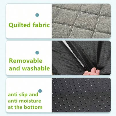 1pc Dog/Cat Cushion Mat, Fully Removable & Washable, Suitable For All Seasons, Especially Spring & Summer, Egg Shaped Sponge Filling, Anti-Slip & Moisture-Proof Bottom, Fit For Medium-Large Pets