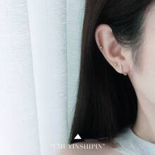 1 Pair Fashion S925 Sterling Silver Clip-On Earrings, Versatile And Personalized Earrings Suitable For Women's Daily Wear