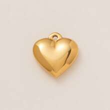 1Pc 18K Gold Vintage Heart Locket Charms, Baroque & Gothic Engraved Pendants, Romantic Key & Heart Lock Pendant, DIY Jewelry Making