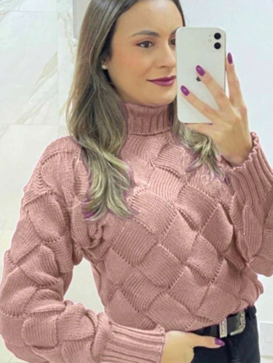 Women Sweaters - Rusty Rose - View 1