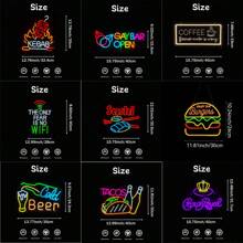 1pc Neon Sign Shaped Multicolor Decorative LED Lamp With USB, Suitable For Restaurants, Cafes, Snack Bars, Bars, Nightclubs, Clubs, Shops - Multicolor - View 3