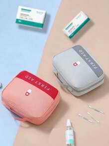 1pc Medical Organizer, Multi-Functional First Aid Bag, Medicine Pouch, First Aid Box, Medical Supplies, Multi-Layer Medicine Organizer Box, Pill Storage Box, Camping & Hiking Essential, Travel Accessory, Storage Box Medicine Box Home First Aid Kit Handbag Outdoor Large Storage Bag Medical Bag Portable Travel Medical Pack Travel First Aid Bag Medicine Storage Bag Home Medical Bag Epidemic Prevention Bag Health Bag