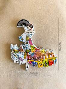 1 pieza Imán de nevera recuerdo 3D de Barcelona, España, regalo decorativo magnético