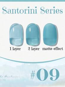 10ml Spring Summer Santorini Series Blue Green Gel Nail Polish 2025 New Internet Celebrity Popular Ice Transparents Blue Nail Professional For Nail Salons Nail Art Nail Supplies