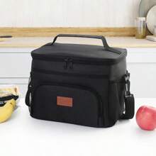 Large Capacity Leak Proof Lunch Backpack  Large Picnic Cool And Warm Insulated Bag Outdoor Storage Shoulder Bag