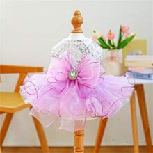 Dog Dresses For Small Dogs Girl Summer Princess Puppy Clothes Outfit Apparel Female Cute Cat Skirt Sequins Pet Dress