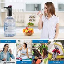 Automatic Water Dispenser, Electric Water Pump With Button Controls, USB Charging, Water Dispenser For Kitchen, Office And Outdoor, Wine Extractor, Hot - Black - View 4