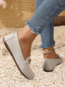 Women's Flat Casual Soft Sole Loafers, Fashion Comfortable Slip-On Nurse Work Shoes, Lightweight And Versatile Mom Shoes