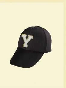 1pc A-Z Letter Kids Baseball Cap, Casual Solid Color Snapback Hip Hop Hat, Unisex Sun Protection - Multicolor - View 38