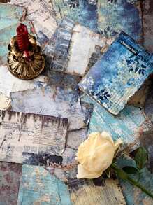 1 paquet de 30 feuilles de papier vintage rouillé. Variété de designs avec bords déchirés et une atmosphère vintage. Thème rétro vieilli pour le scrapbooking, la décoration DIY, les papiers d'arrière-plan, la rentrée scolaire
