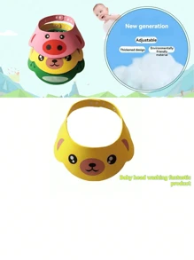 Czepek prysznicowy z motywem kreskówkowym, wodoodporny czepek do mycia włosów, miękki regulowany czepek prysznicowy EVA, czepek do mycia włosów do łazienki, przenośny czepek prysznicowy