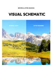 1pc Men's Frameless Futuristic Fashion Fashion Glasses, Y2K Style, Retro Vintage Metal Glasses Like Celebrity/Influencer Designs - Multicolor - View 8