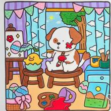 [Handmade Essential] Cozy Cuties Healing Painting & Coloring Book, Beginner-Friendly Tracing, Stress Relief Doodle, Simple & Large Relaxing Designs, Cute Character, Thick & Non-Transparent, Suitable For Stationery, School Supplies, Great Gift For Girls, Valentine's Day, New Year - COZY CUTIES - View 6