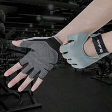 1 Paio di guanti sportivi mezze dita, modello 2025 nuovo, sottili, antiscivolo, ammortizzanti, adatti per ciclismo all aperto, fitness, allenamento sportivo, unisex, palestra, sport, esercizi domestici, guanti da palestra per donna, guanti da boxe, guanti da palestra per uomo