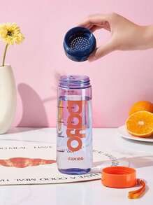 1 Pieza Botella de agua portátil de plástico de gran capacidad