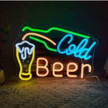 1pc Neon Sign Shaped Multicolor Decorative LED Lamp With USB, Suitable For Restaurants, Cafes, Snack Bars, Bars, Nightclubs, Clubs, Shops - Multicolor - View 20