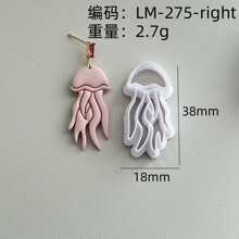 Octopus Squid Seahorse Jewelry Earrings For DIY Earring Making DIY Polymer Clay Jewelry Earring Making Pendant Making Soft Pottery Clay Mold High Precision Knife Mold Clay Knife Polymer Clay Earring Making Tool - Seafood - View 17